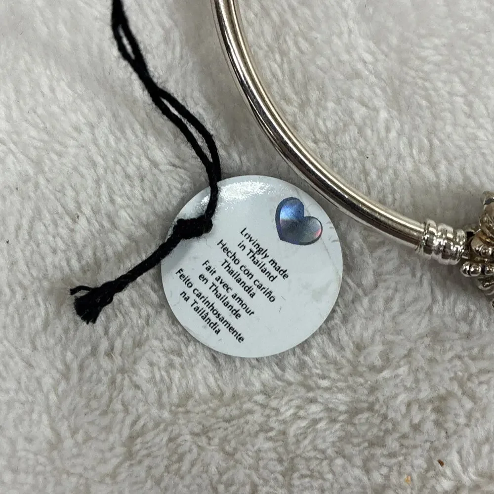 Pandora Silver Limited Edition Fireworks Bangle Bracelet in Box Bnfts Charity